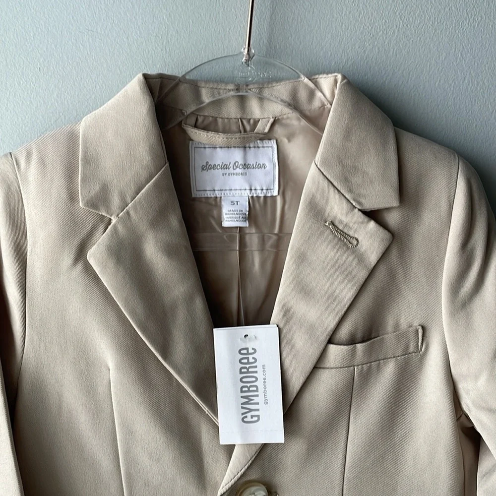 NWT Gymboree Special‎ Occasion Khaki Suit Jacket